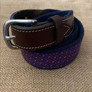 Vineyard Vines Canvas Club Belt Lacrosse 28